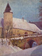 Camillo Brockelmann (1883-1963) - Winterliche, Antiek en Kunst