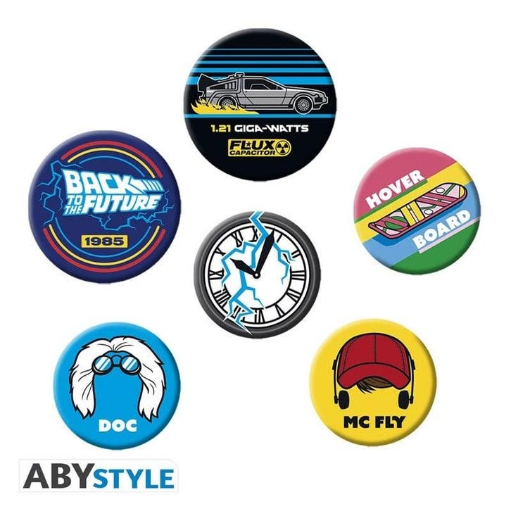 Back to the Future Symbols Badge Pins, Collections, Cinéma & Télévision, Enlèvement ou Envoi