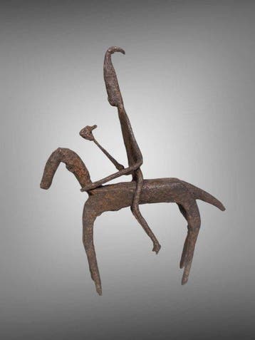 Cavalier Dogon - petit cheval et son cavalier en fer - Dogon