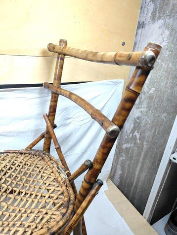 Stoel - Bamboe - Azië - Stoel in Chinoiseriestijl met een