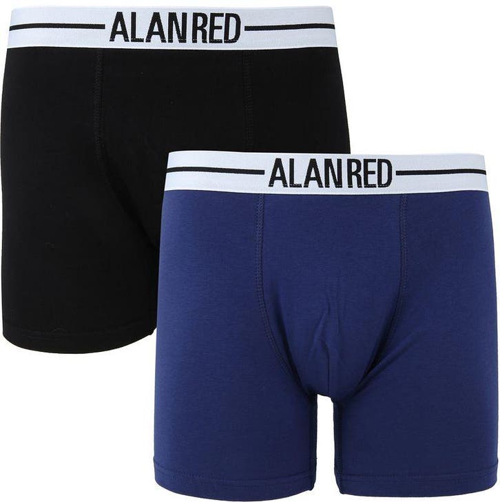 Alan Red Boxer zwart blauw 2Pack maat S Heren, Kleding | Heren, Ondergoed, Blauw, Boxer, Verzenden