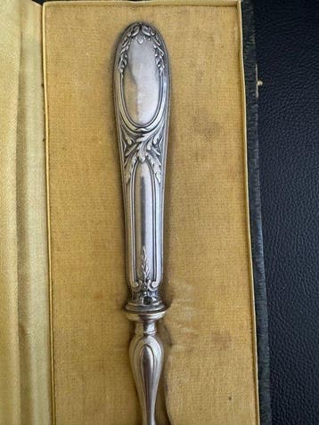 E. Perret - Couteau à gâteau - Argent 950, Antiquités & Art, Antiquités | Argent & Or