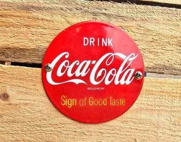 Emaille coca cola bord, Verzenden