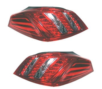 FEUX ARRIÈRE POUR PEUGEOT 508 11-14 BERLINE LED BLANC ROUGE, Verzenden