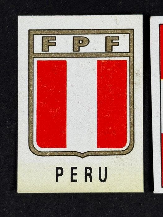 1970 Panini Mexico 70 World Cup, - Badge & Flag: Peru - 2, Collections, Autocollants