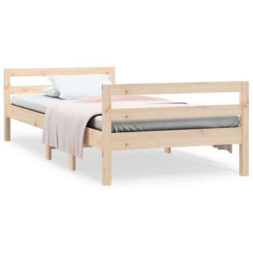 Houten bedframe 90x200 | Retour deal | Knallerprijs, 90 cm, Verzenden, Zo goed als nieuw, 200 cm