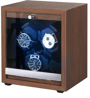 Watchwinder Hout - Horloge doos - Horloge winder - Bruin - O, Verzenden, Nieuw