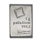 5 gram - Palladium .999 - 5 x 1g Valcambi Suisse Palladium