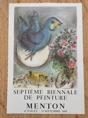 Marc Chagall - Septième Biennale de Peinture Menton (1968) -