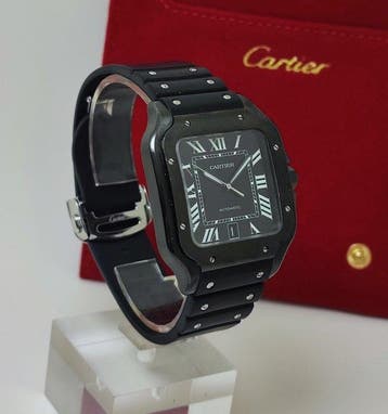 Cartier - Santos de Cartier Large Black - WSSA0039 - Homme -, Bijoux, Sacs & Beauté, Montres | Hommes