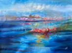 Isabel Tapias T - Reflejos en la serenidad.XXL. Obra, Antiek en Kunst