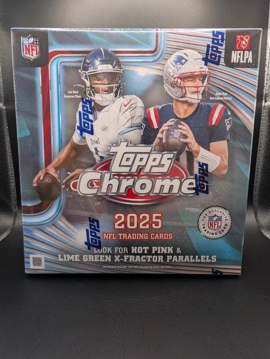 2025 Topps Chrome Cam Ward, Drake Maye, Jahmyr Gibbs,, Collections, Autocollants