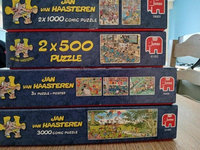 Jan van Haasteren - Puzzel - 4 puzzels, Antiquités & Art, Antiquités | Jouets