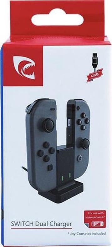 Piranha Switch Dual Charger (Nintendo Switch nieuw), Games en Spelcomputers, Ophalen of Verzenden, Nieuw