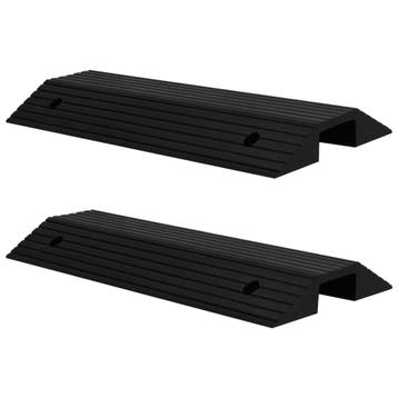 vidaXL Drempelbruggen 2 st 80x40x8 cm rubber, Verzenden