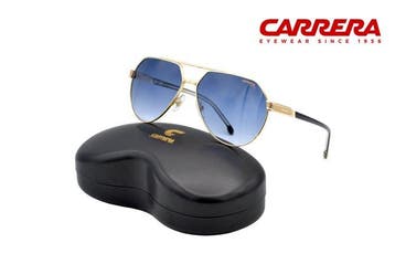 Carrera - 1067S - Aviator Gold Metal Design - Blue Lenses -