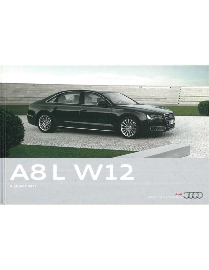 2010 AUDI A8 L W12 HARDCOVER BROCHURE SPAANS, Boeken, Auto's | Folders en Tijdschriften