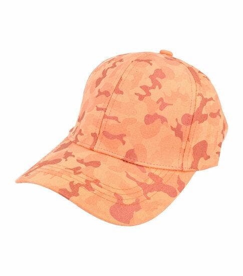 Cap Pet - Verstelbaar - Camouflageprint - One Size - Oranje, Kleding | Dames, Hoeden en Petten