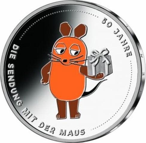 Brd 20 Euro 2021 zilver 50 Jahre Sendung mit der Maus Spi..., Timbres & Monnaies, Monnaies | Europe | Monnaies euro, Envoi