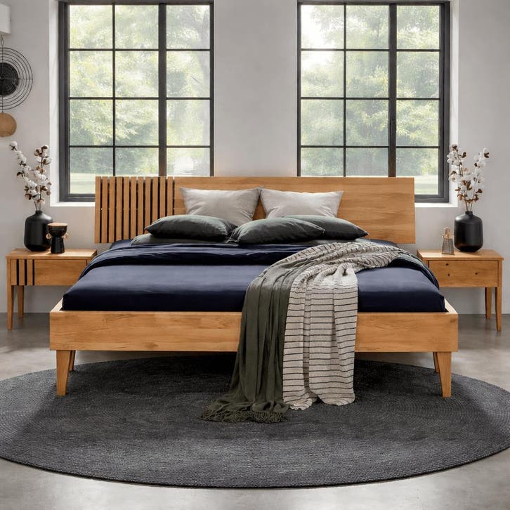 Forestales Brooklyn Houten Bed - 140 x 200, Maison & Meubles, Chambre à coucher | Lits