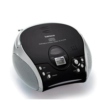Draagbare radio/CD speler zwart Lenco SCD-24 (Radios), Verzenden