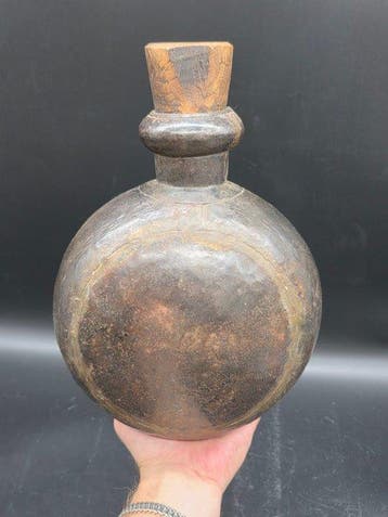 Fles - IJzer, Hout - Zeldzaam! Oud vintage-ijzer