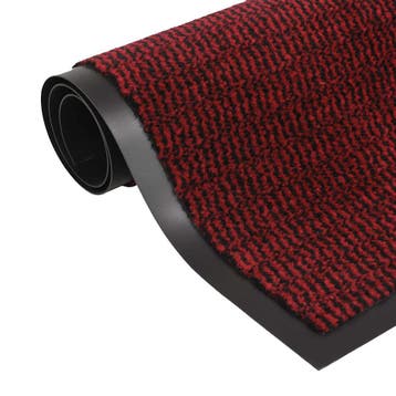 vidaXL Droogloopmat rechthoekig getuft 80x120 cm rood, Verzenden, Nieuw