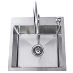 Lendo Online Spoelbak 44x44 cm RVS met Kraan & Dispenser, Huis en Inrichting, Verzenden, Nieuw