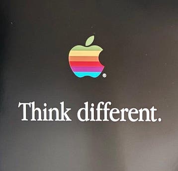 Apple - “APPLE THINK DIFFERENT”. Original poster from 1997.