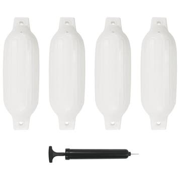 vidaXL Bootstootkussens 4 st 41x11,5 cm PVC wit, Verzenden