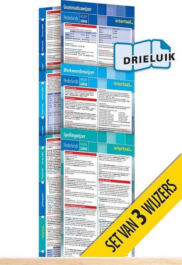 Wijzers Nederlands - nieuwe editie (set van 3) uitklapkaarte, Verzenden, Zo goed als nieuw, Johann-Friedrich Weber
