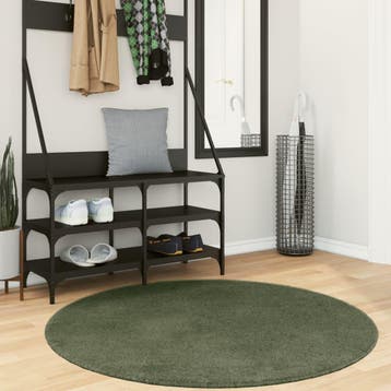 vidaXL Vloerkleed HUARTE laagpolig zacht wasbaar Ø 120 cm, Verzenden