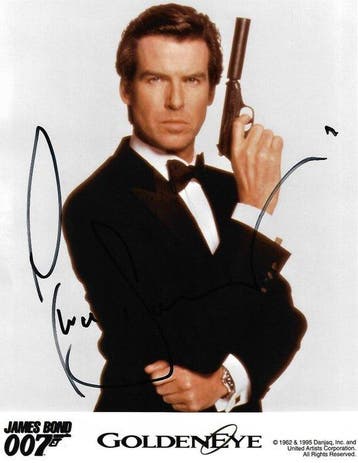 Pierce Brosnan - Autographed Photo GoldenEye James Bond, Nieuw