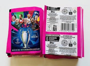 Topps - 100 Booster pack - Official topps champions league, Collections