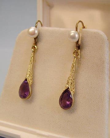 Sans prix de réserve - Boucles doreilles Argent, Plaqué or, Nieuw
