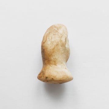 Oudwest-Aziatisch, Bactrisch Marmer Idoolhoofdfragment Kraal, Antiek en Kunst