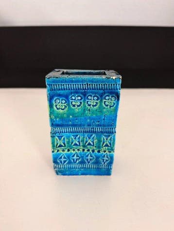 Vaas - lapis lazuli-blauw keramische vaas - Keramiek -