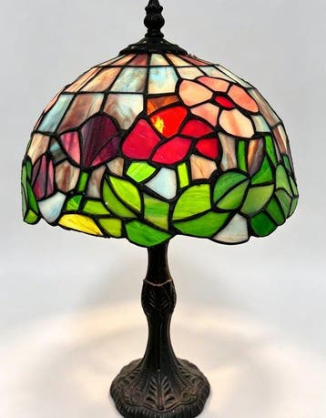 Lampe de table - Lampe de table en vitrail de style Tiffany