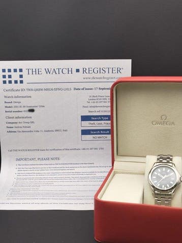 Omega - Seamaster - Zonder minimumprijs - 2501.81.00 - Heren