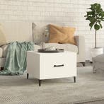 vidaXL Salontafel met metalen poten 50x50x40 cm wit, Verzenden