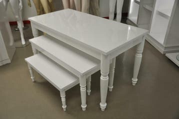 *TIP*  Super high glossy witte tafels, Zakelijke goederen, Ophalen of Verzenden