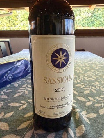 2021 Tenuta San Guido, Sassicaia - Super Tuscans - 1 Fles, Nieuw