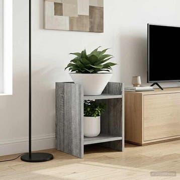 vidaXL Plantenstand 2 st Grijs Sonoma 30 x 30 x 40 cm, Verzenden, Nieuw