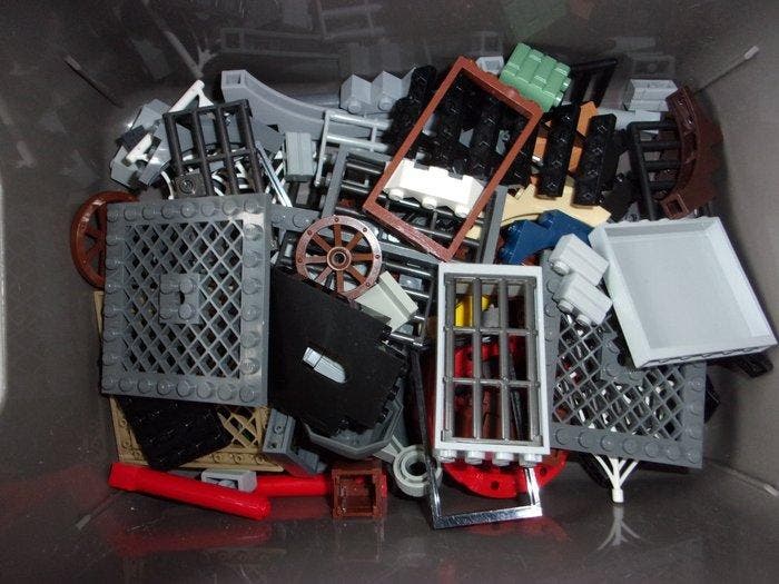 Lego - Assorti - 1,55 kg Lego (netto) - met veel kasteel, Kinderen en Baby's, Speelgoed | Duplo en Lego