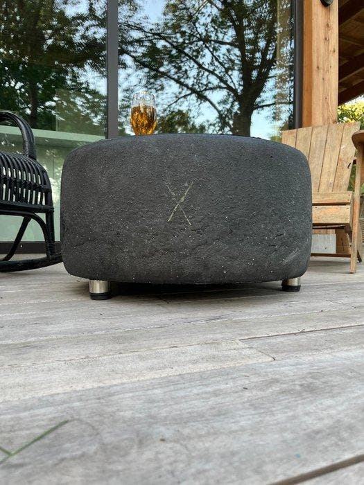 Michelin - Bijzettafel - Rubber, Veiligheidsglas, Metaal, Antiek en Kunst, Curiosa en Brocante