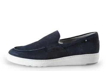 Floris van Bommel Instappers in maat 44½ Blauw, Overige typen, Floris van Bommel, Zo goed als nieuw, Verzenden