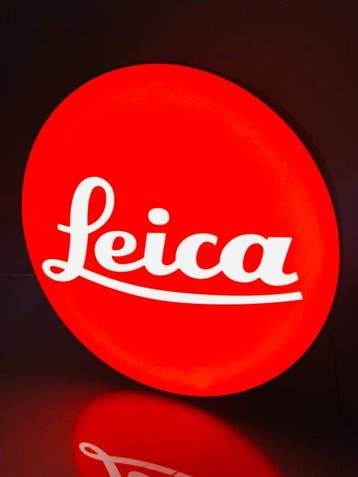 Leica - Lampe - ABS - Leica enseigne 24x24, Audio, Tv en Foto, Nieuw