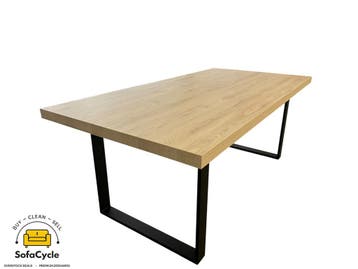 Eettafel 200x100 met U-poten – overstock, Huis en Inrichting, Verzenden, Nieuw