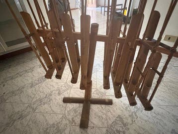 Set dAngklung de 8 pièces - Bambou - Fatto a mano -