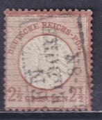 Duitse Rijk 1872 - 2½ Gr. rotbraun, Großer Brustschild., Postzegels en Munten, Gestempeld